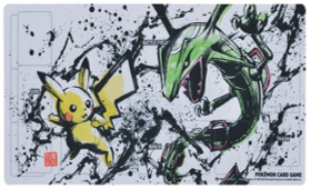 プレイマット 墨絵列伝 ピカチュウ & レックウザ