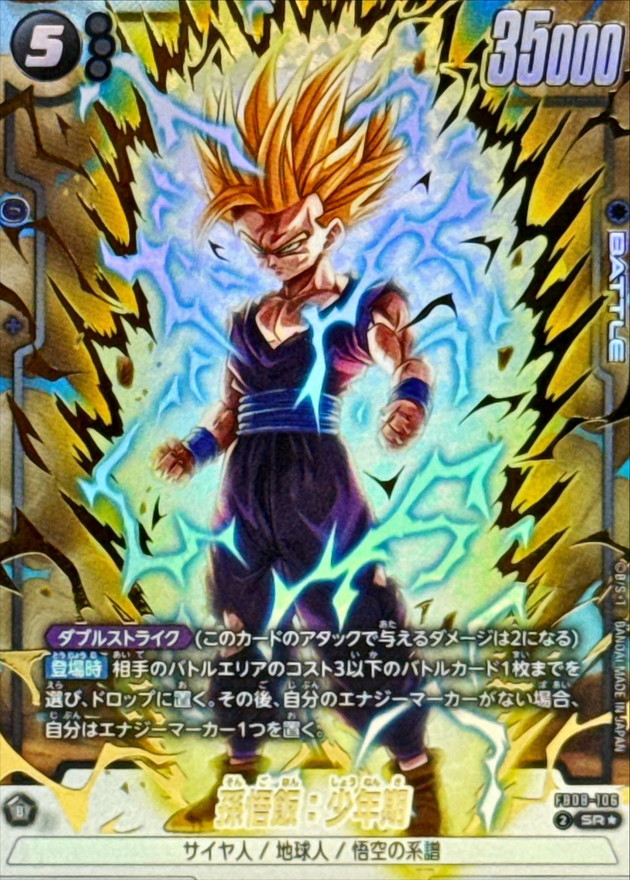 ドラゴンボールFW 孫悟飯：少年期 パラレル SR☆ FB08-106