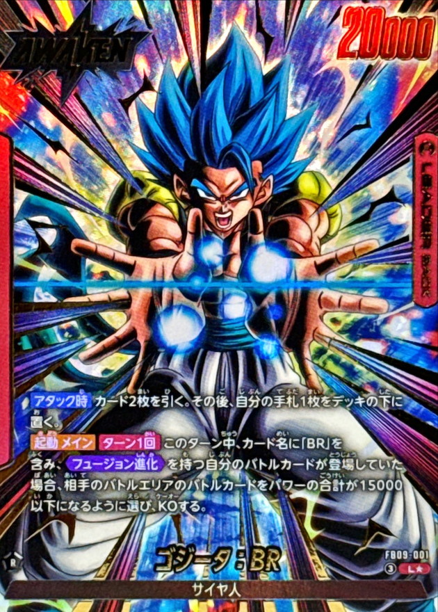 ドラゴンボールFW ゴジータ：BR パラレル L☆ FB09-001