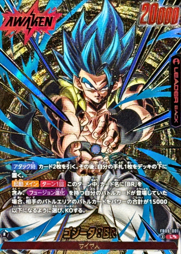 ドラゴンボールFW ゴジータ：BR パラレル L☆☆ FB09-001